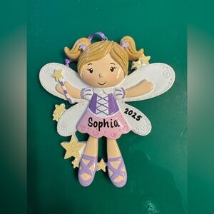 ✨ Personalized Fairy Ornament – Sophia 2025 ✨